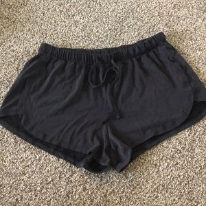 Black lounge shorts